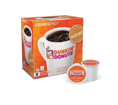 Dunkin&#39; Hazelnut Coffee 16 Count K-Cup Pods (Packaging May Vary)