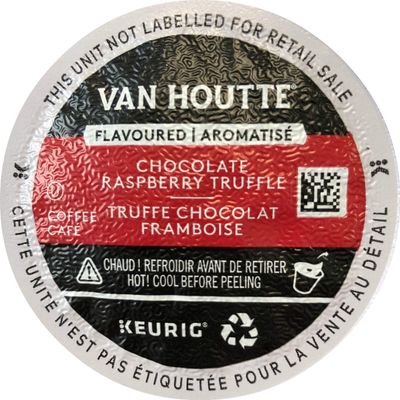 Van Houtte Chocolate Raspberry Truffle Coffee, Light Roast, K-Cup Portion Pack for Keurig K-Cup, 12 Count (Pack of 2)
