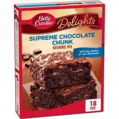 Betty Crocker Delights Supreme Chocolate Chunk Brownie Mix, 18 oz.