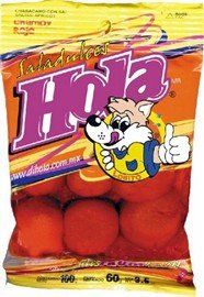 Hola Lobito, Chamoy Rojo Saladulces, Salted Apricots, 3.5 Ounce
