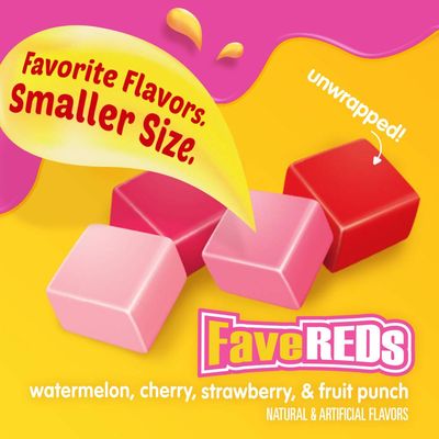 STARBURST FaveREDS Minis Fruit Chews Candy, 8 ounce (Pack of 8)