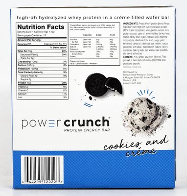 Power Crunch Protein Energy Bar, Cookies &amp; Cream 12 ea