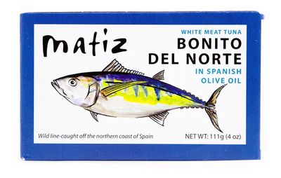 Matiz Bonito Del Norte, 4 Ounce, White Meat Tuna in Olive Oil (5 Tins)