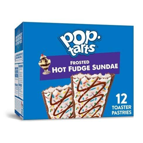 Pop-Tarts Breakfast Toaster Pastries, Frosted Hot Fudge Sundae Flavored, 20.3 oz (12 Count)