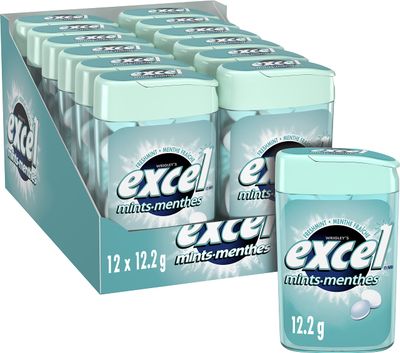 Excel Mints Fresh Mint, 12gm, 12 Count