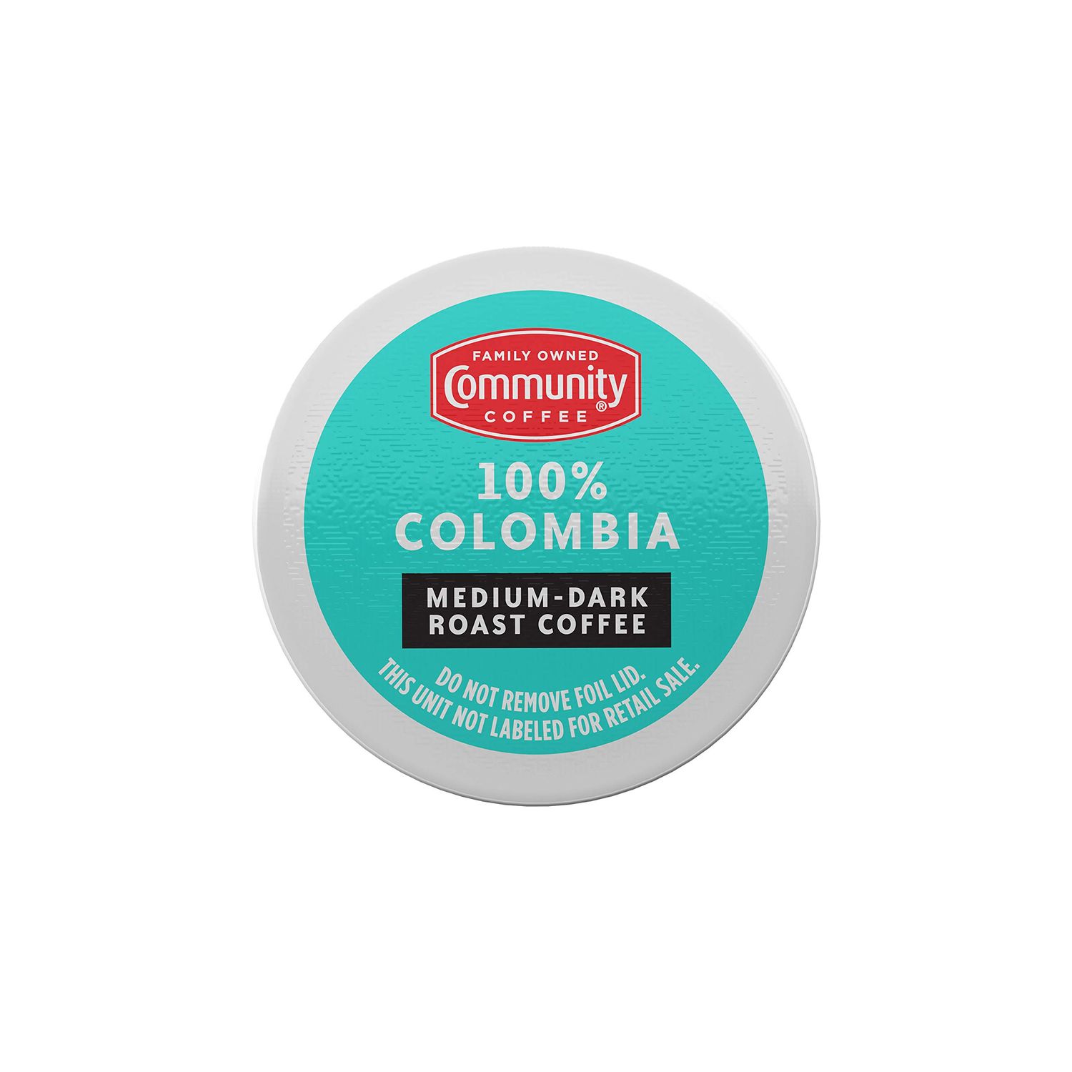 Community Coffee 100% Colombian, 18 Count, Medium-Dark Roast, Single Serve K-Cup Compatible Coffee Pods, Box of 18 Pods