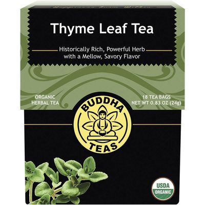Buddha Teas Organic Thyme Leaf Tea - OU Kosher, USDA Organic, CCOF Organic, 18 Bleach-Free Tea Bags