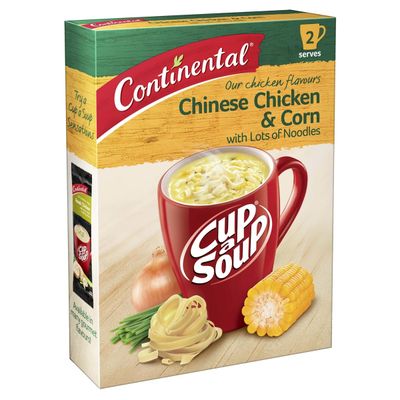 Continental Chinese Chicken &amp; Corn Lots-a-noodles Soup 2 Serves 66gm