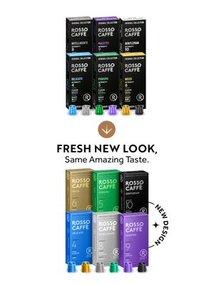 Rosso Coffee Capsules for Nespresso Original Machine - 60 Gourmet Espresso Pods Variety Pack - Compatible with Nespresso Original Line Machines (Variety 60)