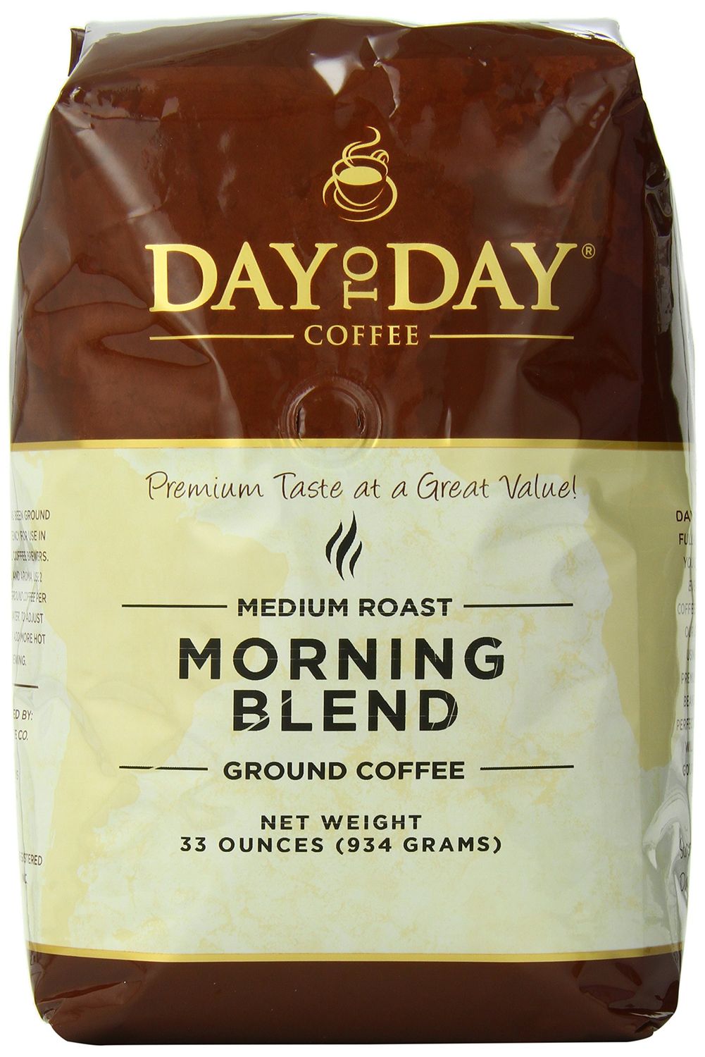 Day To Day Ground Coffee, Medium Roast, Morning Blend, 33 Ounce Bag (Pack of 1)