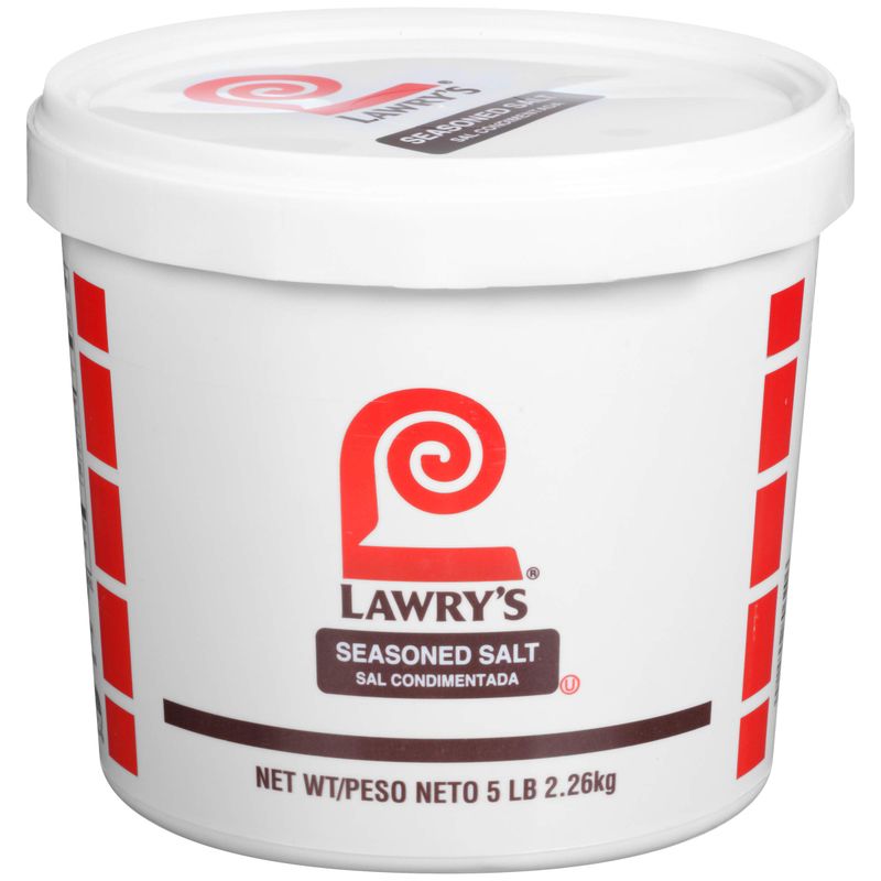Lawrys Seasoned Salt, 5 lb - One 5 Pound Container of All-Purpose Seasoned Salt Made With Perfect Blend of Salt, Garlic, Turmeric, Celery, Paprika and Other Spices