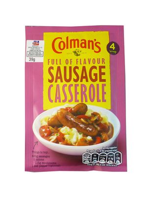 Original Colman&#39;s Sausage Casserole Sauce Mix Imported From The UK England A Seasoning Mix with Tomato Herb for Sausage Casserole Colman&#39;s Sausage British Casserole Sauce Mix