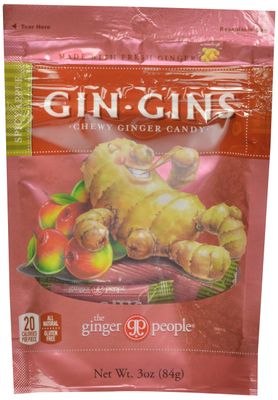 The Ginger People Spicy Apple Ginger Chews, 3-Ounce Bags (Pack of 24)