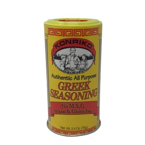 Konriko - Greek Authentic Seasoning 2.5 oz - Wheat Free - Gluten Free - No MSG