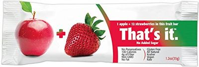 That's It Fruit Bars, Apple and Strawberry, Pack of 24 (2 Cases)