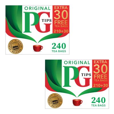 Black Tea, Non - Pyramid Tea Bags, 240-Count Box (Pack of 2)