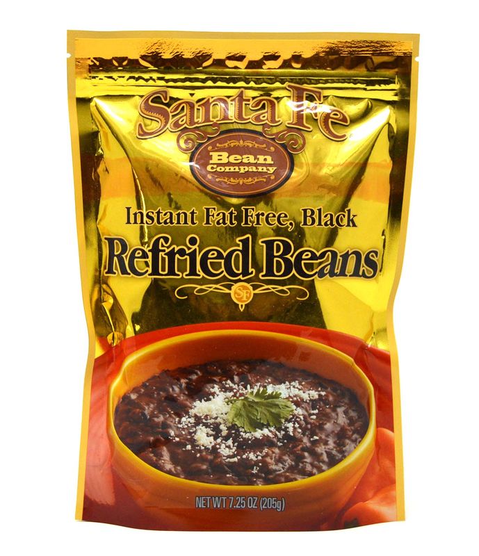 Santa Fe Bean Company Instant Fat Free Black Refried Beans 7.25-Ounce (Pack of 8) Instant Black Bean Refried Beans; All Natural; High in Fiber; Fat Free; Gluten-Free