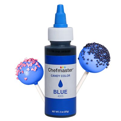 Chefmaster Blue Candy Color | True-Tone Shades | Oil-Based | Professional-Grade Dye | Easy-to-Use | 2 oz