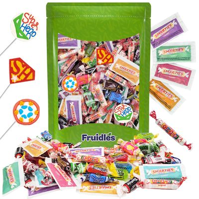 Fruidles Mega Candy Assortment Mix, Perfect for Event Parties, Social Events, Birthday Treats, Assorted Flavors, Candies &amp; Lollipops (1 Pound)