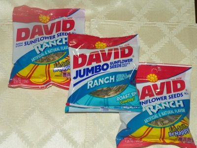 DAVID Roasted &amp; Salted RANCH Flavored Sun Flower Seeds (3 Packs)