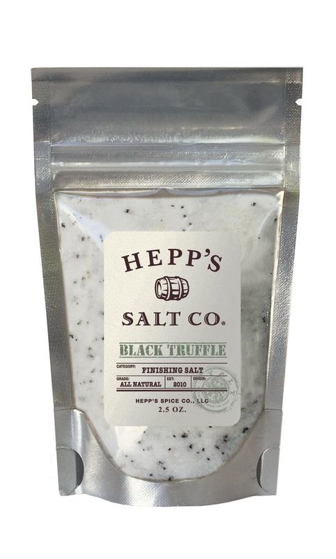 Hepp&#39;s Salt Co, Gourmet Black Truffle Finishing Sea Salt, 2.5 Oz Pouch