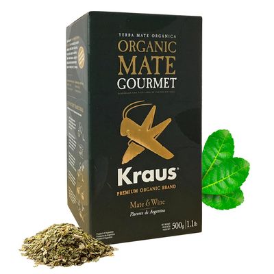 KRAUS Gourmet &amp; Organic Yerba Mate Set |Unsomked | Authentic Flavor Camping Beach Essentials Travel Essentials