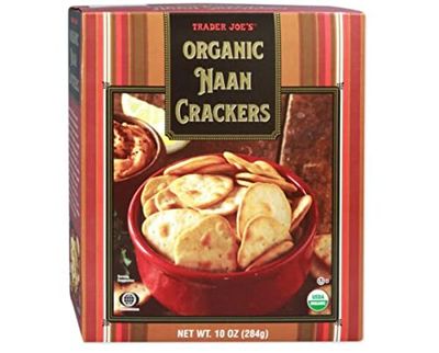 T J Trader Joes Organic Naan Crackers 10 oz. Box