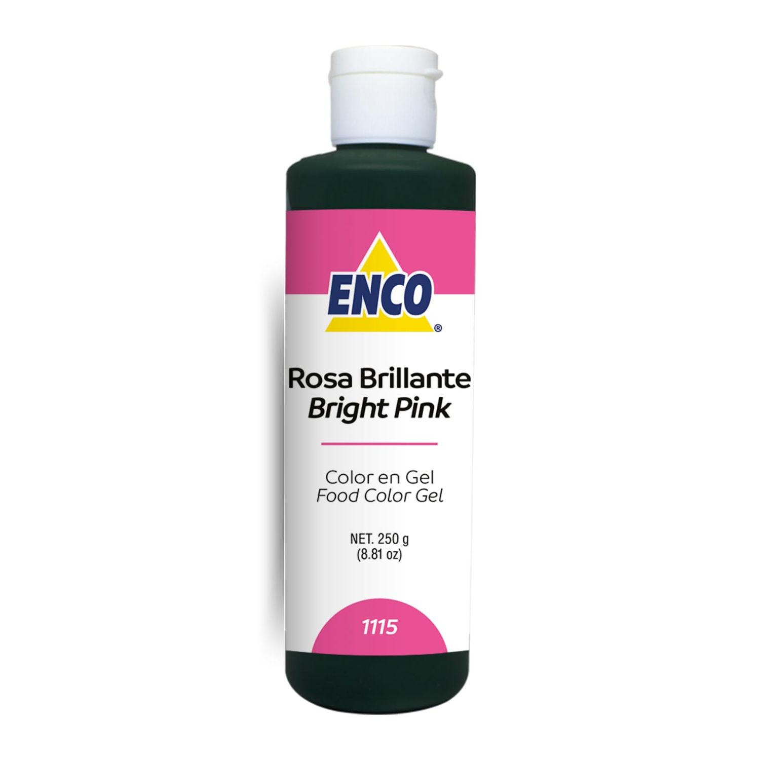 ENCO Food Coloring Gel Bright Pink 8.8 oz (250g) Concentrated, Vegan
