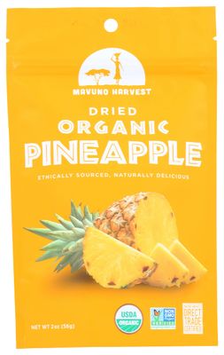Mavuno Harvest Dried Pineapple, Organic, 2 Oz