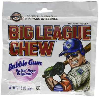 The Official Big League Chew Original Bubble Gum + Tray (12 Packs)