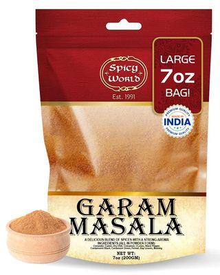 Spicy World Garam Masala Powder 7-Ounce (15 Premium Spice Blend) | Salt Free, Vegan | Indian Origin | Garam Masala Spice Powder