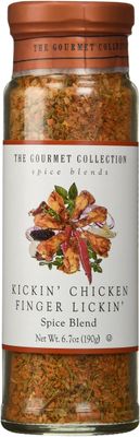 The Gourmet Collection Seasoning Blends Kickin&#39; Chicken Finger Lickin&#39; Spice Blend-Cooking Seasoning for Fried, Roasted, Broiled, Rotisserie Chicken.