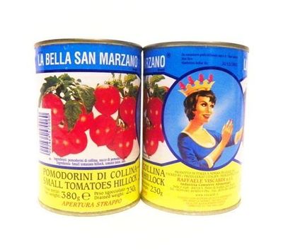 La Bella San Marzano - Italian Cherry Tomatoes (Pomodorini di Collina), (6)- 14.5 oz. Cans