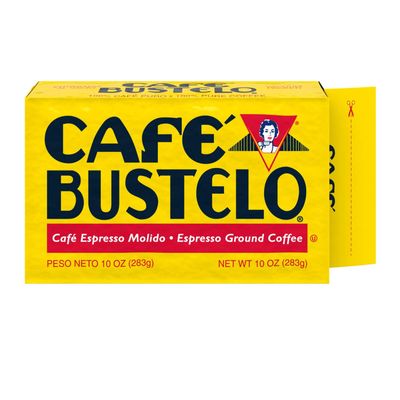 Caf Bustelo Espresso Dark Roast Ground Coffee Brick, 10 Ounces (Pack of 24)