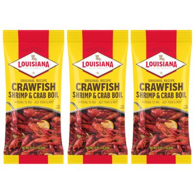 Louisiana Fish Fry Crawfish, Shrimp &amp; Crab Boil, 16oz,(Pack of 3) by Louisiana Fish Fry