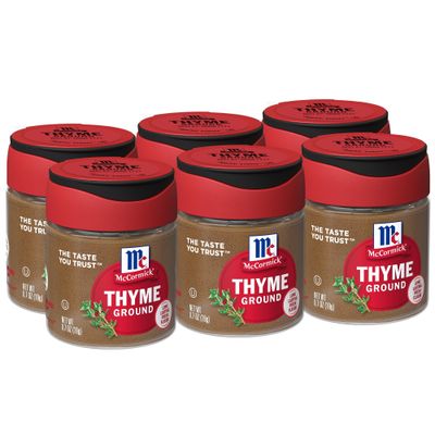 McCormick Ground Thyme, 0.7 oz (Pack of 6)