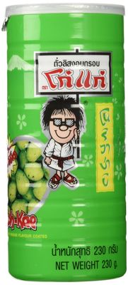 KOH KAE Peanuts Wasabi. Crackers, Peanuts, Nori, Wasabi Flavor 230 G / Cans Made in Thailand