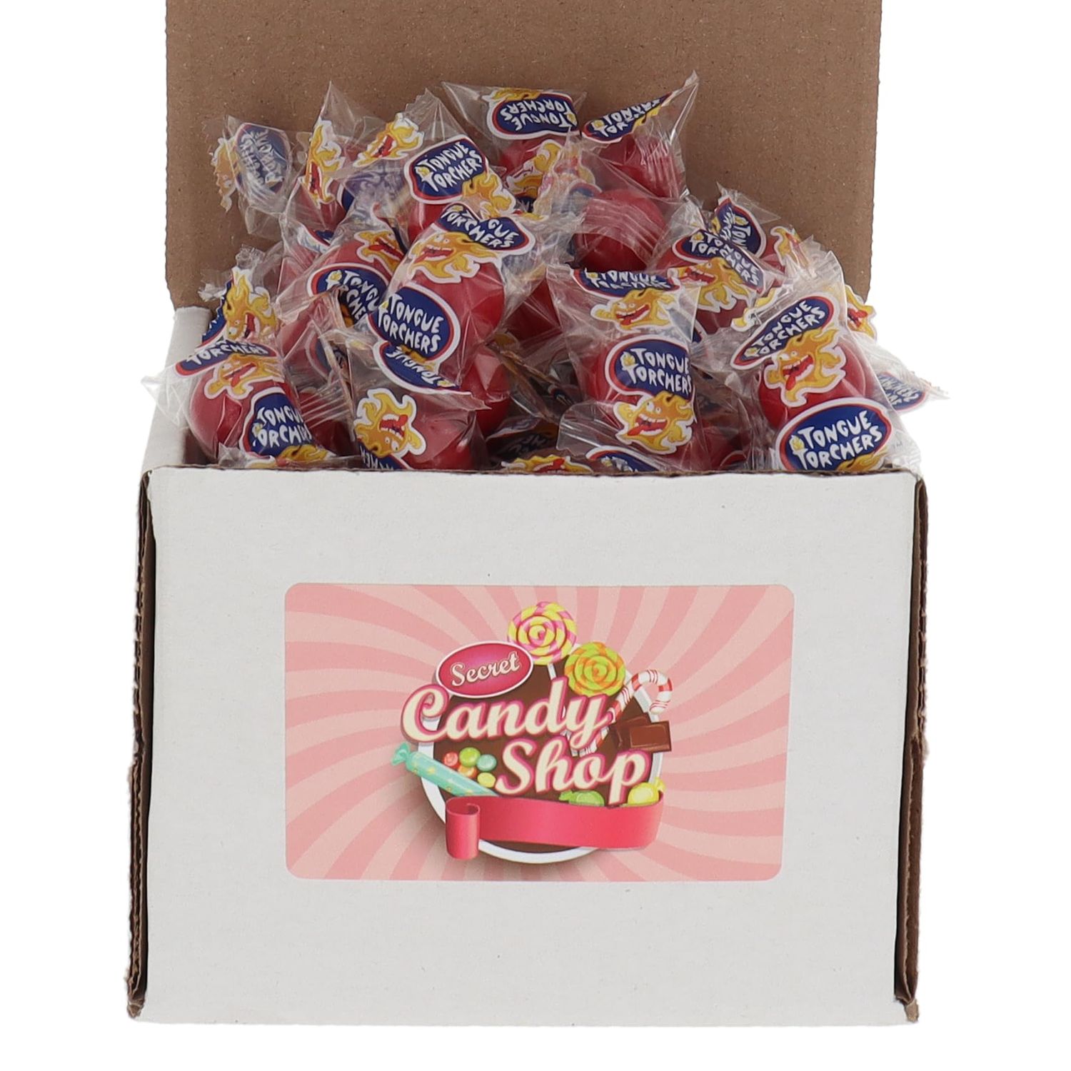 SECRET CANDY SHOP Atomic Tongue Torchers Fireballs Candy Bulk in a Box, 1LB (Individually Wrapped)