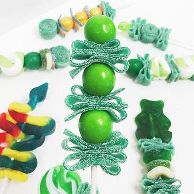 Bayside Candy Sour Power Belts Green Apple 1.5 Lbs 75 Pieces