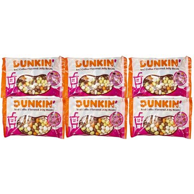 Dunkin&#39; Iced Coffee Flavored Bulk Jelly Beans, Assorted Variety Iced Coffee Flavors, 12oz, 6 pack, Great snack for Kids Girls Boys Teens Adults Coffee Lovers, by Frankford Candy