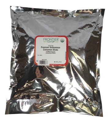 Frontier Co-op Organic Cinnamon Sticks 2 3/4 1lb