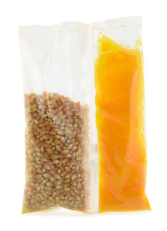 Snappy Snap-Paks, Yellow Popcorn Packs for 6 oz Popcorn Machine with Coconut Oil, 8 oz, 24 Count
