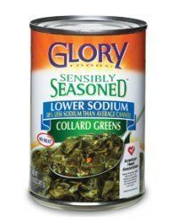 Glory Foods Sensibly Seasoned Collard Greens 6 Pack - 14.5 oz Cans