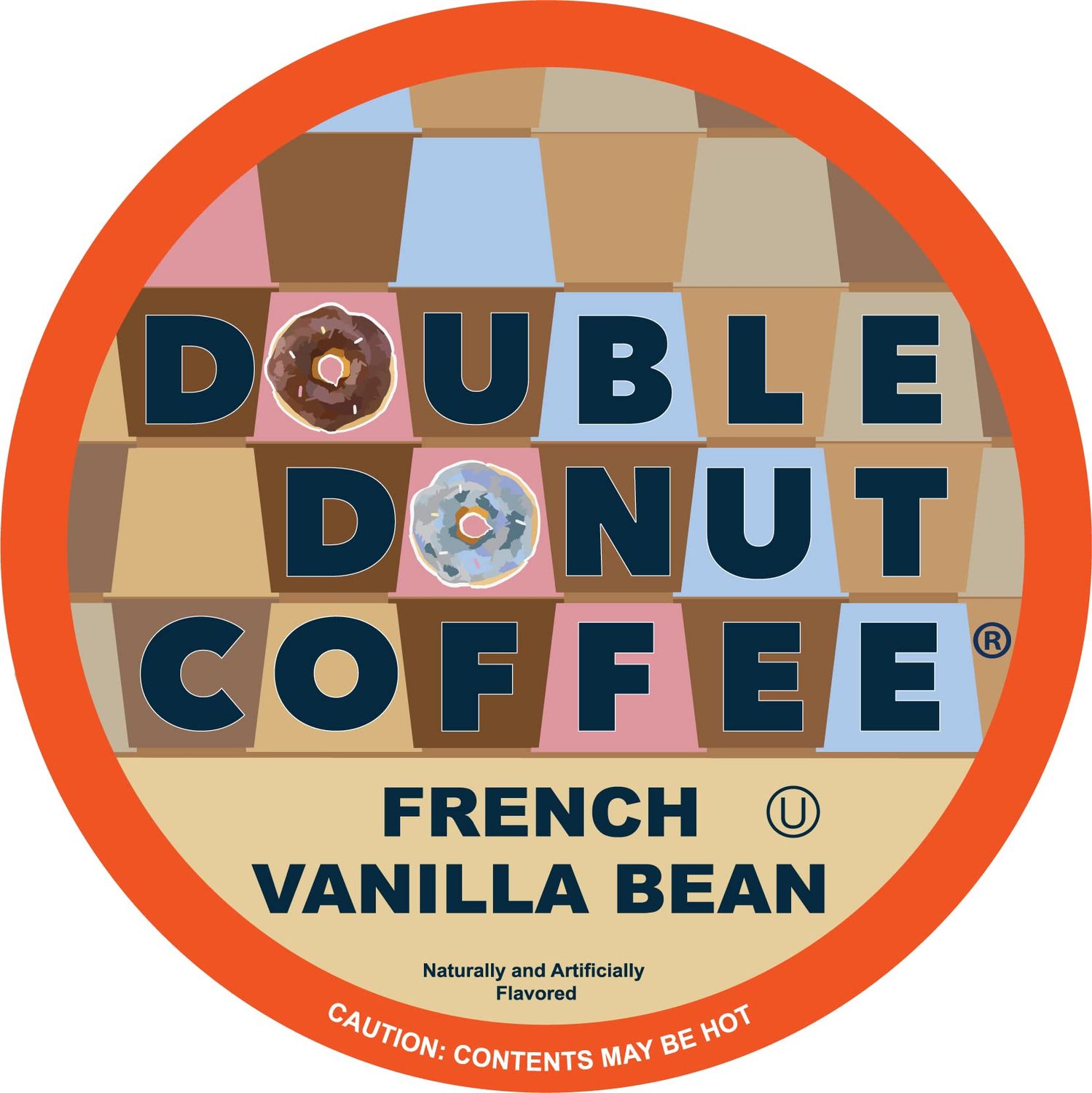 Double Donut Flavored Coffee Pods, Vanilla Bean Coffee, Single Serve Coffee For Keurig K Cups Machines, Medium Roast Coffee, Vanilla Coffee in Recyclable Pods, Hot or Iced Coffee, 96 Count Value Pack