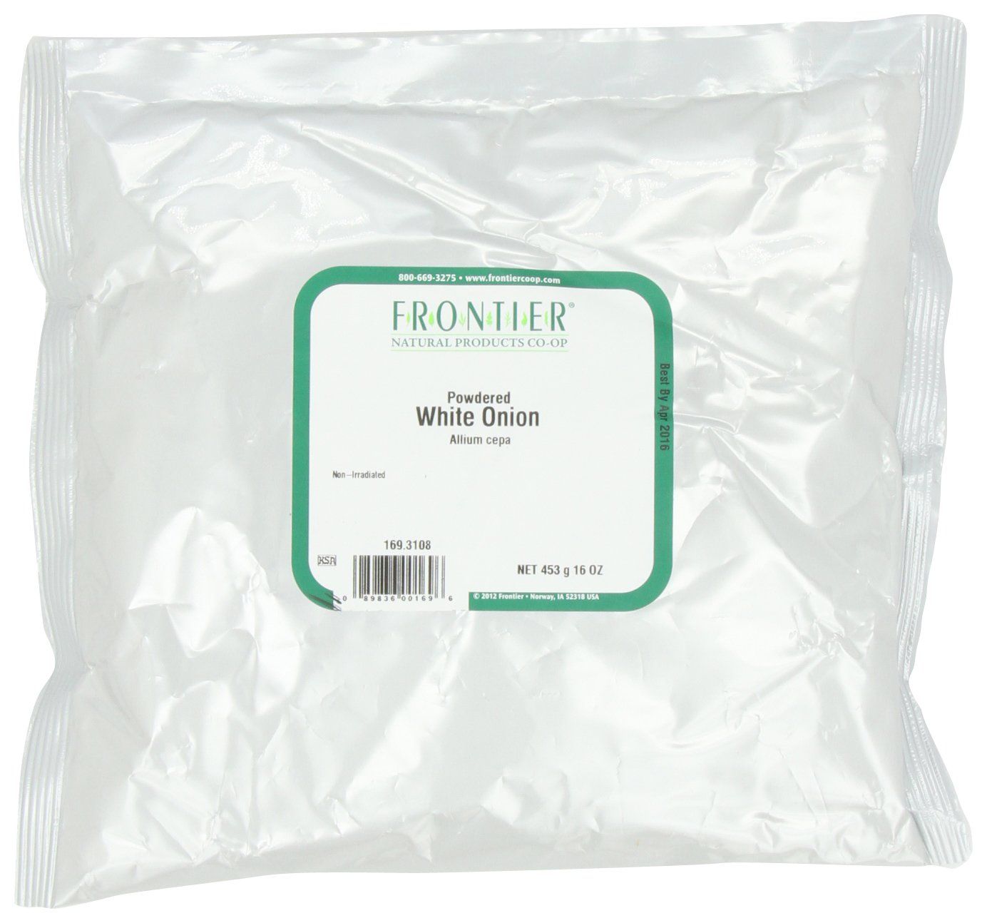 Frontier Co-op White Onion Powder, 1-pound Bulk Bag, Real Onion Taste Without The Tears, Kosher, Non GMO