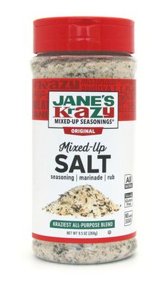 Jane's Krazy Seasonings Mixed Up Salt Canister, 9.5 Ounce