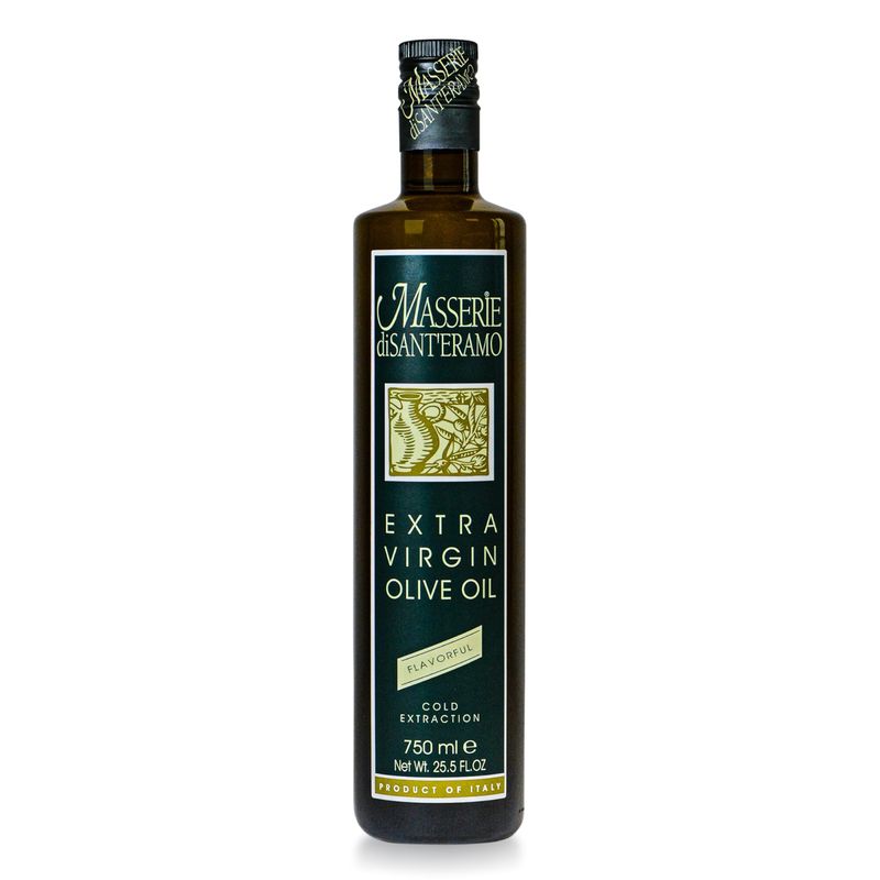 Flavorful Italian Extra Virgin Olive Oil Cold Pressed - Robust Olive Oil for Cooking and Frying, Imported from Italy - Masserie di Sant&#39;Eramo - 25.5 Fl Oz (Pack 1)