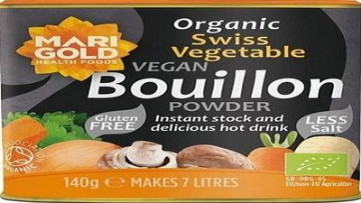 Marigold Org Veg Bouillon Powder R Salt 140g
