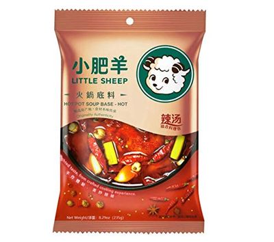 Little Sheep Mongolian Hot Pot Soup Base (3 Packs, Hot/Spicy)