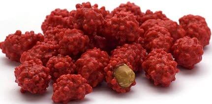 Red French Burnt Peanut Old Fashioned Hard Candy Coated Roasted Peanuts (1 Pound)